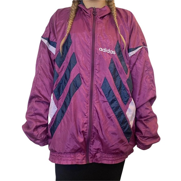 adidas purple coat